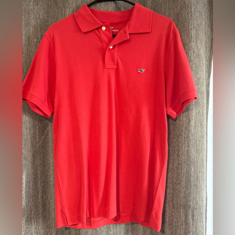 Vineyard Vines Men's Coral Slim Fit Polo Shirt